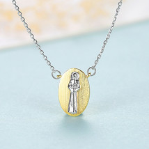Jewelry Pendant S925 Silver Necklace Clavicle Chain Necklace Virgin Mary - £10.15 GBP