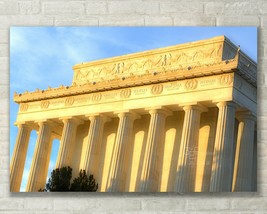 Sunset on Lincoln Memorial, Washington DC Fine Art Photo on Metal, Canvas, Paper - £25.31 GBP+