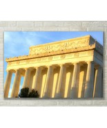 Sunset on Lincoln Memorial, Washington DC Fine Art Photo on Metal, Canva... - £24.89 GBP+