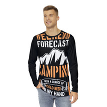 Camping Vibes Men&#39;s All Over Print Long Sleeve Shirt - £34.58 GBP+