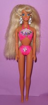 Barbie Sun Jewel Vintage Swimsuit Beach 1990s 1993 #10953 Dangle Earrings Doll - £11.85 GBP