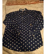 Tommy Hilfiger Long Sleeve Button Down Shirt Patriotic Stars Mens Size L... - £29.73 GBP