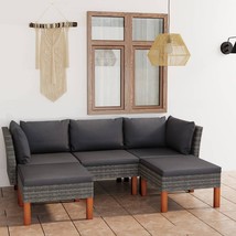  Garden Lounge Set Grey and Anthracite - $9,513.98 MXN