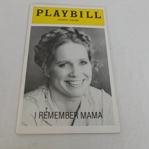 I Remember Mama Playbill Jul 1979 Majestic Theatre Liv Ullmann George Hearn - £4.67 GBP