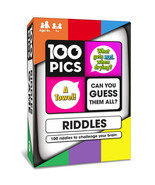 100 PICS Quiz Card Game - Riddles - £35.22 GBP