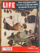 December 27, 1954 Life Magazine, Bruegel&#39;s Christmas Paintings, Star Insert - £7.92 GBP