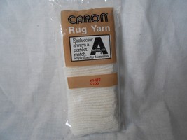 1 Caron Latch Hook Rug Yarn Pre Cut WHITE 0100 320 Count - $4.00
