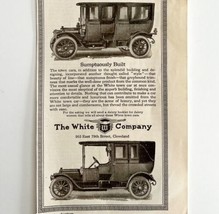 1911 White Company Town Cars Advertisement Antique Automobilia Ephemera CLE - £29.49 GBP