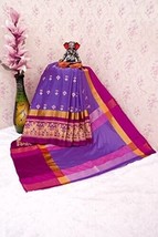 Womens Saree Cotton Silk Festival Wedding Party With blouse piece Sari A... - $25.12