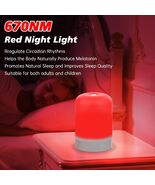 LED Red Light Therapy Lamp Night Light Dimmable Cordless Rechargeable Po... - $38.56