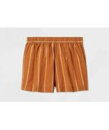 Ava &amp; Viv ~ Size 3XL ~ Linen/Cotton Shorts ~ Brown Stripe Shorts ~ NWT - $28.00