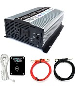 Gowise Power 1000W Pure Sine Wave Inverter 12V Dc To 120V Ac With 2 Ac, ... - £137.05 GBP