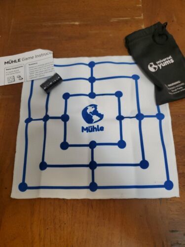 Muhle Game Universal Yums Travel German Strategy Game Checker Tic Tac To... - $6.76