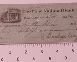 Vintage First National Bank Check April 18 1950  - $4.94
