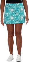 Tranquility by Colorado Clothing Women&#39;s Size Large Kaleidoscope Teal Skort NWT - £7.37 GBP