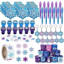 U-PTYTM Snowflake Birthday Party Favors Set Kids Girl Winter 12pcs Purpl... - $275.04 MXN