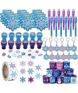 U-PTYTM Snowflake Birthday Party Favors Set Kids Girl Winter 12pcs Purpl... - $275.04 MXN