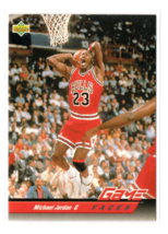 1992-93 Upper Deck Game Faces Michael Jordan #488 HOF Chicago Bulls NBA EX - $2.95