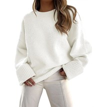 Sweaters For Women Oversized Crewneck Long Sleeve Knit Pullover Casual C... - £71.53 GBP