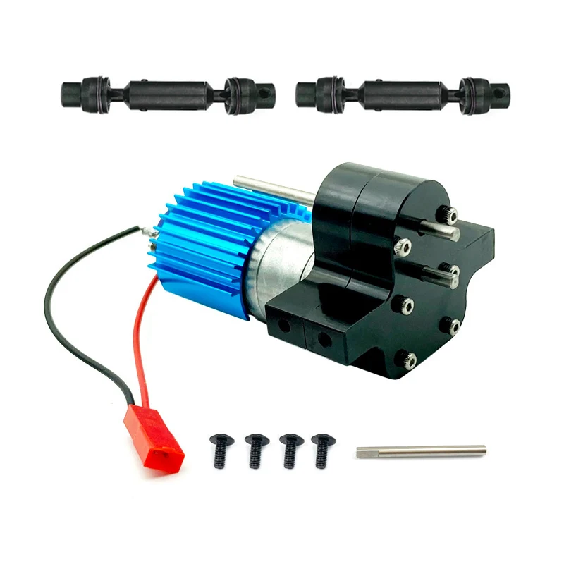 Metal 370 motor gearbox gear box with drive shaft for wpl c14 c24 b24 b36 mn thumb200
