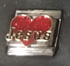 Heart Love Jesus Wholesale Italian Charm Enamel Link 9MM K50 - £10.75 GBP
