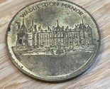 Vintage Waddeson Manor Souvenir Travel Challenge Coin KG JD - $19.79
