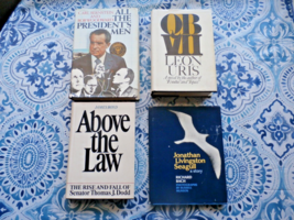 Mixed Lot Of 4 Hardback Vintage BOOKS-ALL The Presidents Men, Above The Law Qb V - £7.88 GBP