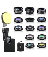 Phone Camera Lens Kit, 14 In 1 Lenses With Selfie Light For Iphone 14 13... - £39.11 GBP