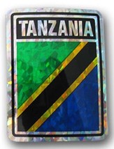 K&#39;s Novelties Tanzania Country Flag Reflective Decal Bumper Sticker - £2.30 GBP