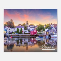 Portsmouth Poster New Hampshire Print Wall Art | Coastal Home Decor Gift Hanging - $19.99