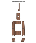 2008 Sacs 680 Swim Platform Cockpit Boat EVA Foam Faux Teak Deck Floor Mat - $700.00
