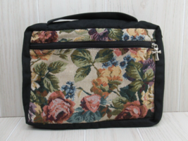 Embroidered Floral Tapestry Bible Book Cover Case Messiah&#39;s Messengers XL Vintag - £16.32 GBP