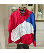 Vintage 90s Mighty-Mac Windbreaker Jacket Color Block Full Zip Men&#39;s Red... - $38.35 CAD