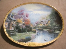 LAMPLIGHT BROOKE collector plate THOMAS KINKADE Lamplight Village - $19.99