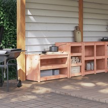 Outdoor Kitchen Cabinets 2 pcs Solid Wood Douglas - £152.44 GBP