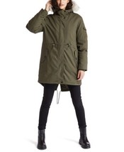 Timberland Womens Mt Kelsey Sherpa-Lined Hooded Parka, Large, Dark Green - $227.80