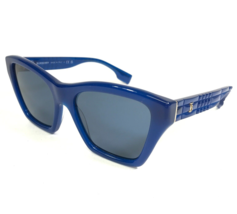 Burberry Sunglasses Arden B4391 4064/80 Clear Blue Gold Logo Cat Eye 54-... - $178.19