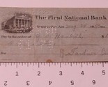Vintage First National Bank Check May 24 1950 - £3.88 GBP