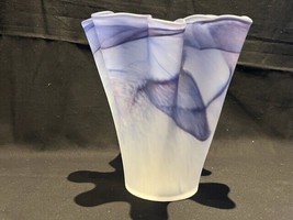 Antique murano design glass vase, handmade - $84.15