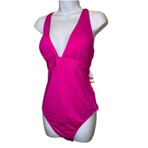 Trina Turk One Piece Swimsuit Strappy PINK SZ 14 NEW - $127.71