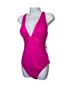 Trina Turk One Piece Swimsuit Strappy PINK SZ 14 NEW - $2,350.82 MXN