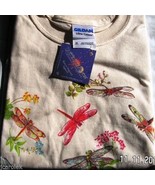 YOUTH T-shirt Dragonflies Dragonfly Gildan S M New Cotton NWT Nature Nat... - $19.33 CAD