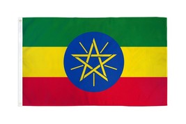 3x5 Ethiopia Flag Star Ethiopian Pennant Indoor Outdoor Rastafari 100D - £13.32 GBP