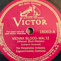 Rare 1942 Philadelphia Orchestra - Waltz - 78 Rpm 12&quot; Victor Red Seal 18060-A Vg - £6.72 GBP