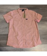 NRS Women&#39;s Guide Short Sleeve Shirt Small NEW Mauve Pink Peach Coral  - $43.44