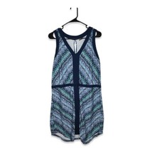 Marmot Womens Dress Remy Size Large Rosebud Feather Print Knit Jersey Sleeveless - $14.99