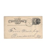 1882 Lake City Minnesota Postal Card Chicago IL Cancel Pepin WI Frozen L... - $29.99