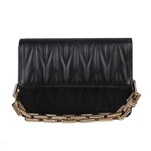 Folds Design Small PU Leather Crossbody Bags for Women 2022Trend Bag Chain Shoul - £21.05 GBP