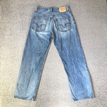 Vintage Levis 569 Jean Men 32 Loose Straight Faded Cotton Denim 32x34 Ho... - $33.71