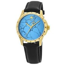 Gucci YA126462 Blue Dial Leather Strap Gents Watch - £443.65 GBP